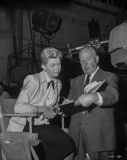 Candid of Alfred Hitchcock on a film set Photo Print - Item # VARCEL699400