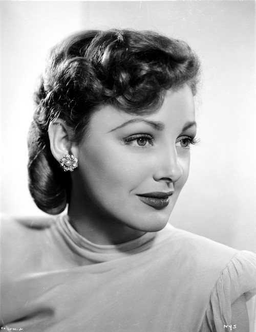 Virginia Grey smiling in Dress Photo Print - Item # VARCEL699434