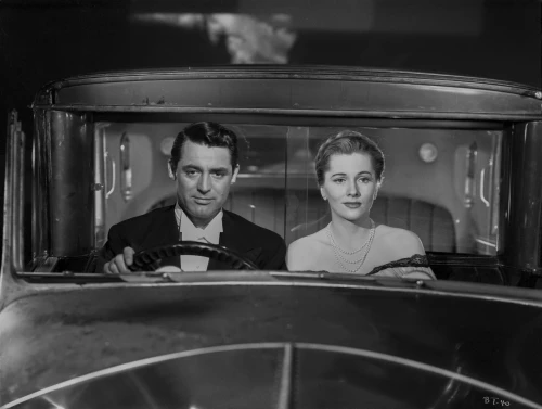 A film still from a Hitchcock film Photo Print