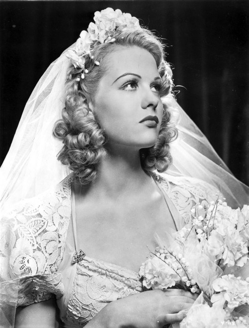 Sally Grey on an Embroidered Bridal Gown Portrait Photo Print - Item # VARCEL699419