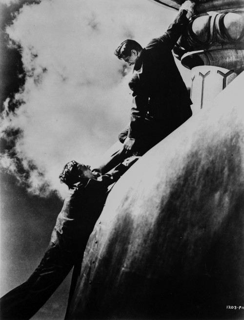 Saboteur Movie Scene in Black and White Photo Print - Item # VARCEL699490