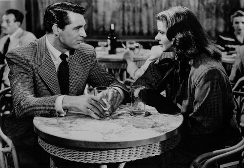 Notorious Couple Talking Scene in Black and White Photo Print - Item # VARCEL699578
