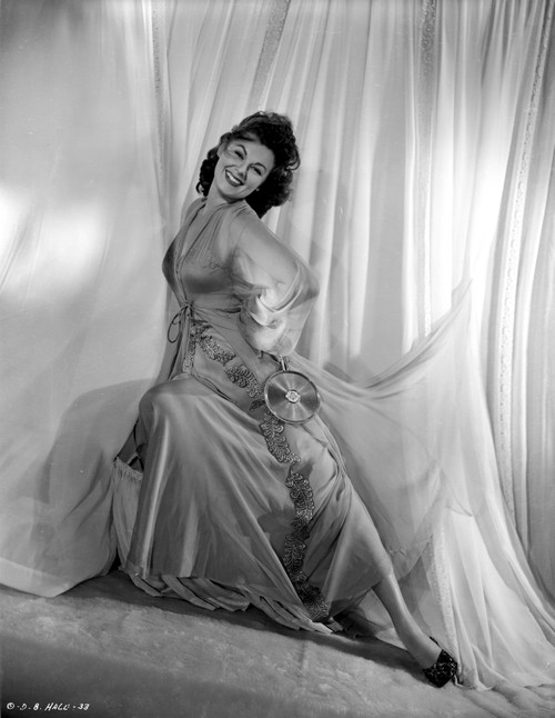 Barbara Hale on a Silk Dress sitting Photo Print - Item # VARCEL699608