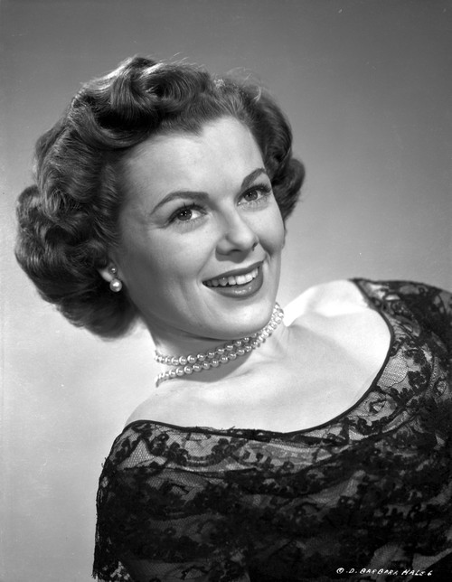 Barbara Hale on Embroidered Top Portrait Photo Print - Item # VARCEL699586
