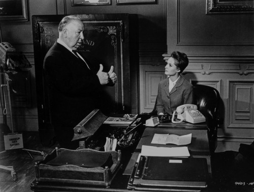 Hitchcock Alfred Talking to a Lady Photo Print - Item # VARCEL699627