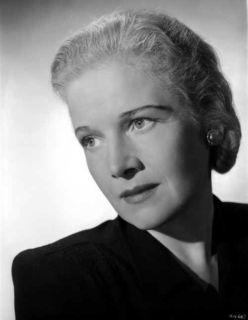 Ann Harding Facing on the Right wearing a Black Blouse in Portrait Photo Print - Item # VARCEL699704