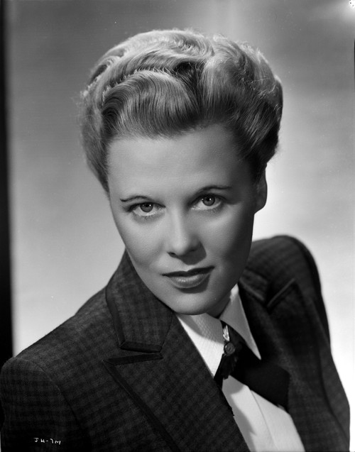 Joan Harrison on a Side view Blazer Top Photo Print - Item # VARCEL699713