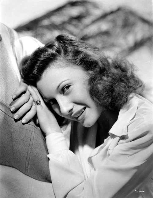 Annelle Hayes on a Long Sleeve Leaning on Two Hands Portrait Photo Print - Item # VARCEL699835