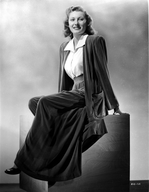 Annelle Hayes on a Blazer sitting Portrait Photo Print - Item # VARCEL699847
