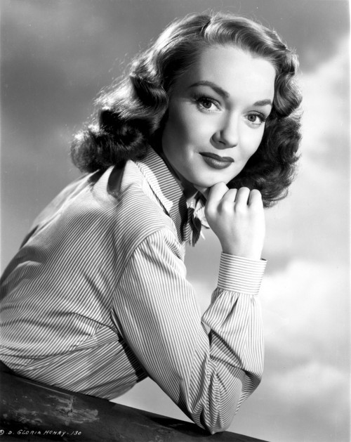 Gloria Henry on a Long Sleeve Top Portrait Photo Print - Item # VARCEL699871