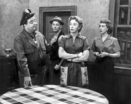 Honeymooners Lady Crossing Arms on Abdomen and Sheriff Talking Photo Print - Item # VARCEL699895