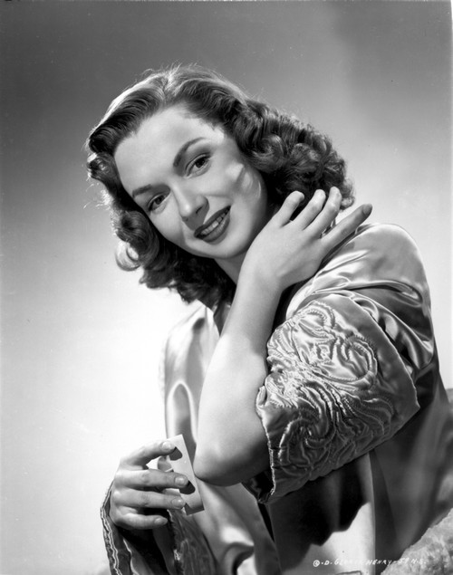 Gloria Henry on a Silk Dress Portrait Photo Print - Item # VARCEL699877