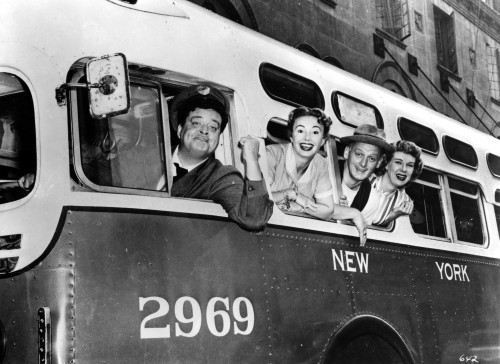 Honeymooners Four People posed in the Bus Photo Print - Item # VARCEL699893