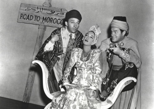 Bob Hope Along with Man and Woman in Arabian Outfit Group Portrait Photo Print - Item # VARCEL700045