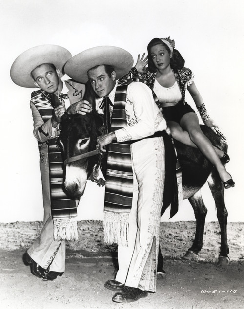 Bob Hope wearing Cowboy Outfit with Stripe Scarf Group Portrait Photo Print - Item # VARCEL700040