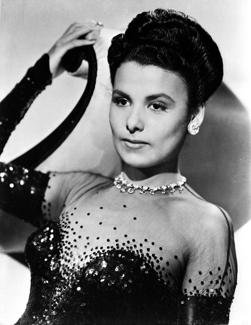 Lena Horne Leaning wearing a Black Gown with Long Gloves Photo Print - Item # VARCEL700109