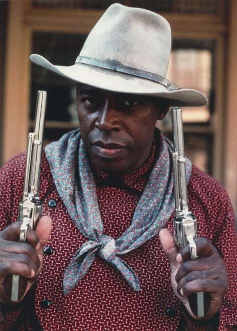 Ernie Hudson in A Cowboy Outfit with Gun Photo Print - Item # VARCEL700178