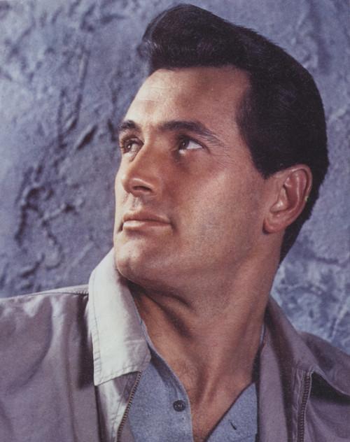 Rock Hudson Looking Away in Close Up Portrait wearing Gray Coat Photo Print - Item # VARCEL700190