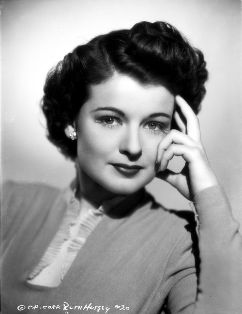 Ruth Hussey wearing Long Sleeve Dress Portrait Photo Print - Item # VARCEL700335