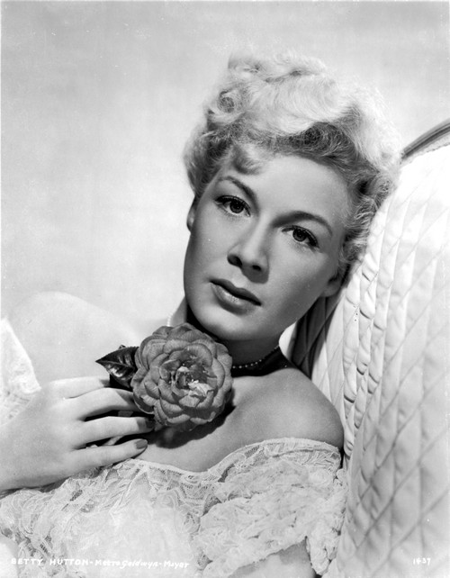 Betty Hutton Leaning with a Flower Portrait Photo Print - Item # VARCEL700362