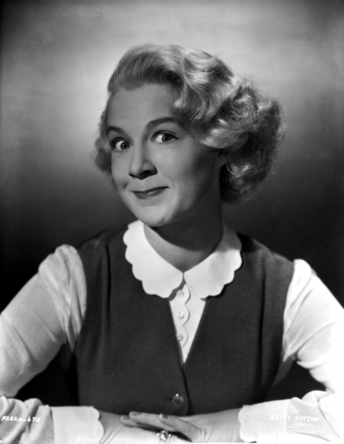 Betty Hutton on a Long Sleeve Top and Smirking Photo Print - Item # VARCEL700407