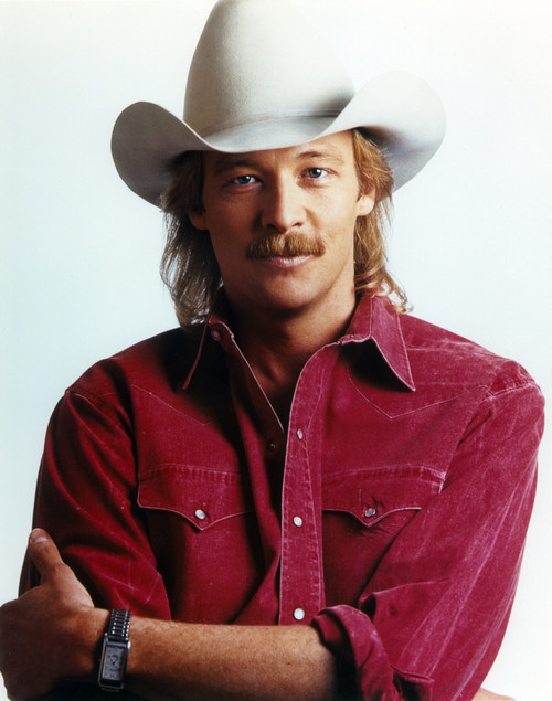 Alan Jackson wearing Red Long Sleeves in Close Up Portrait Photo Print - Item # VARCEL700481