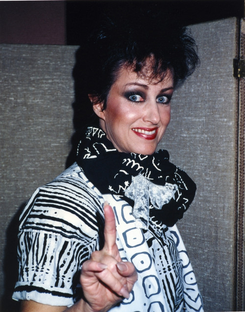 Jefferson Starship Band Member Portrait in Black Scarf and White Short Sleeve Dress Photo Print - Item # VARCEL700564
