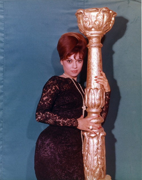 Fran Jeffries posed in Black Dress Photo Print - Item # VARCEL700585