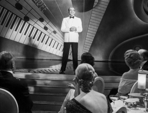Al Jolson Performing Solo on the Stage wearing a White Suit Photo Print - Item # VARCEL700699