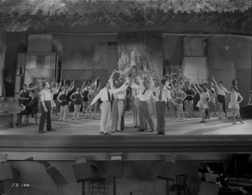 Al Jolson Rehearsing on the Stage with the Whole Group Photo Print - Item # VARCEL700705