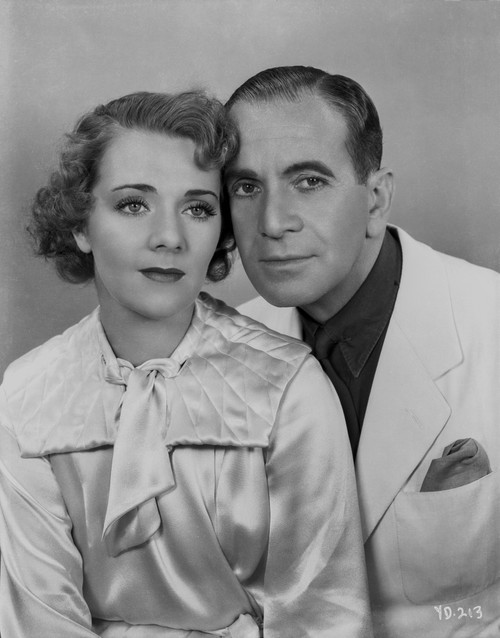 Al Jolson Taking a Picture with a Woman wearing Same Color of Clothes Photo Print - Item # VARCEL700778