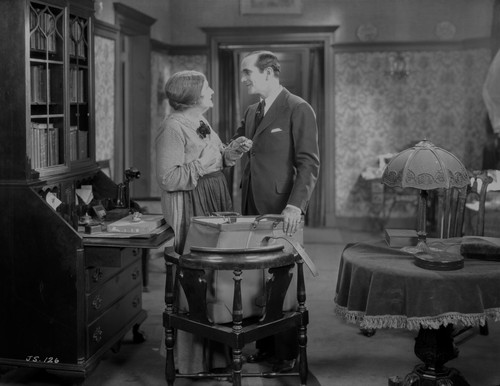 Al Jolson Talking with a Maid Inside the Room Photo Print - Item # VARCEL700758