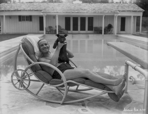 Al Jolson at the Pool Photo Print - Item # VARCEL700806