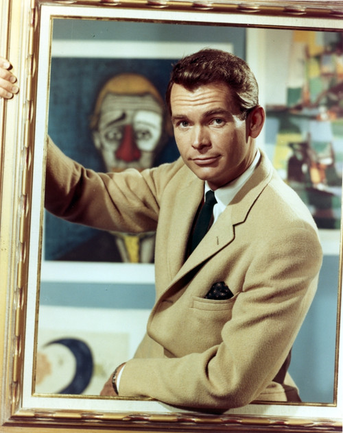 Dean Jones in Brown Coat in Black and White Photo Print - Item # VARCEL700818