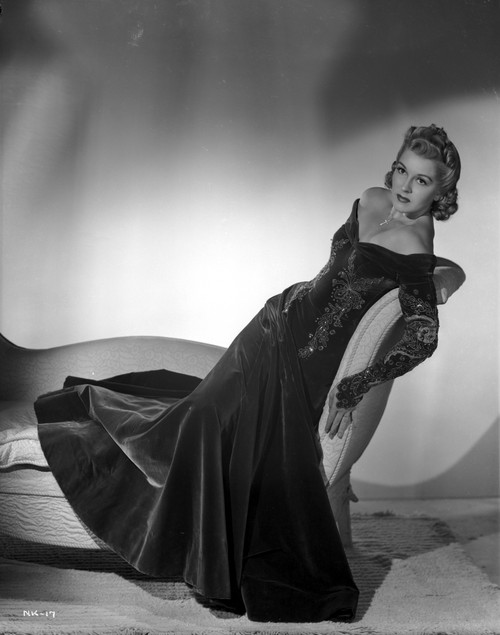 Nancy Kelly Reclining in Off Shoulder Gown Photo Print - Item # VARCEL700832