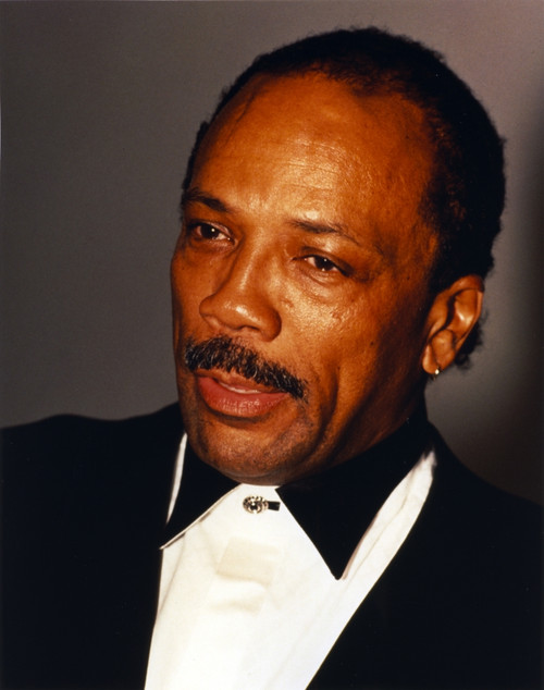 Quincy Jones Looking Away in Close Up Portrait wearing Tuxedo Photo Print - Item # VARCEL700881