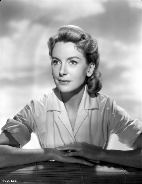 Deborah Kerr Leaning Hands on Table and posed Photo Print - Item # VARCEL700897