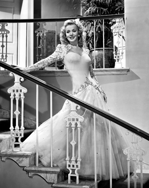 Carole Landis on a Gown smiling and posed Photo Print - Item # VARCEL701081