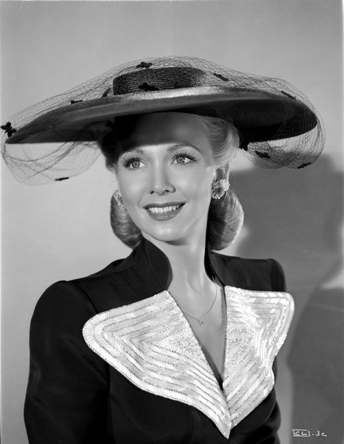 Carole Landis on a Hat and smiling Photo Print