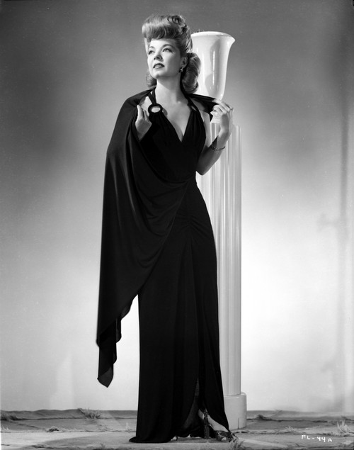 Francis Langford Black Dress standing and posed Photo Print - Item # VARCEL701222