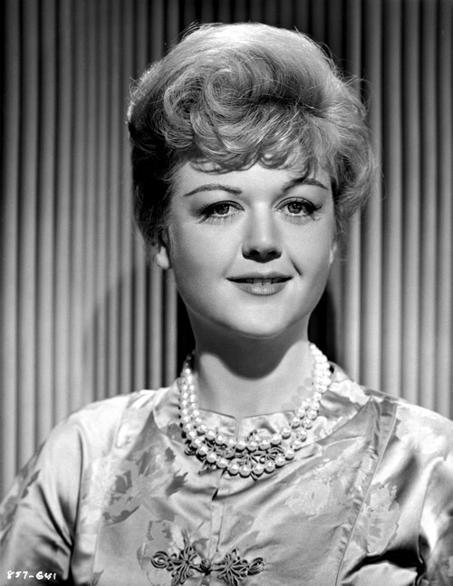 Angela Lansbury on a Silk Dress and Slightly smiling Photo Print - Item # VARCEL701262