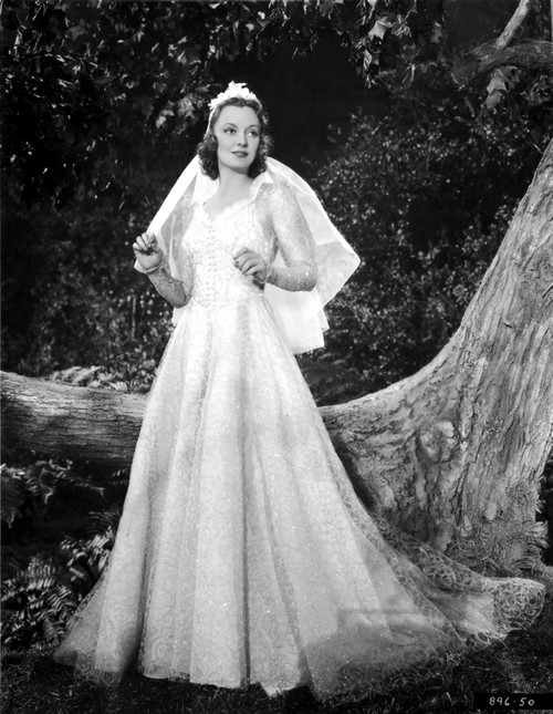Andrea Leeds on a Bridal Gown posed and Slightly smiling Photo Print - Item # VARCEL701361