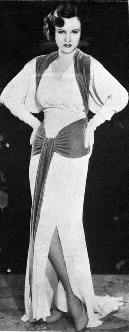 Margaret Lindsey on a Gown and Two Hands on Waist Photo Print - Item # VARCEL701426