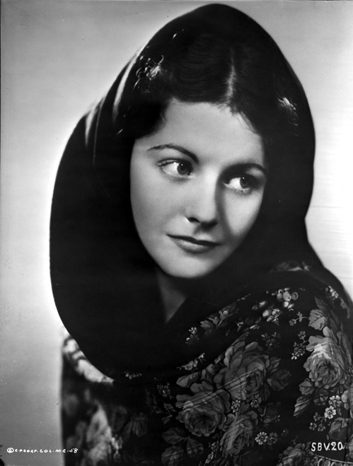 Margaret Lockwood Looking Away in Floral Dress with Veil Photo Print - Item # VARCEL701456