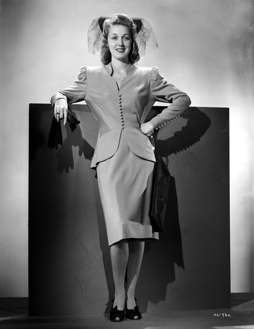 Audrey Long smiling and Leaning Portrait Photo Print - Item # VARCEL701489