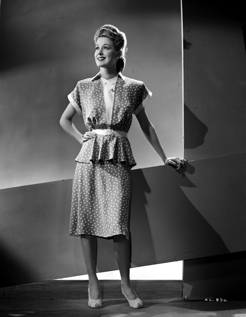 Audrey Long on a Printed Top and Bottom standing Portrait Photo Print - Item # VARCEL701492