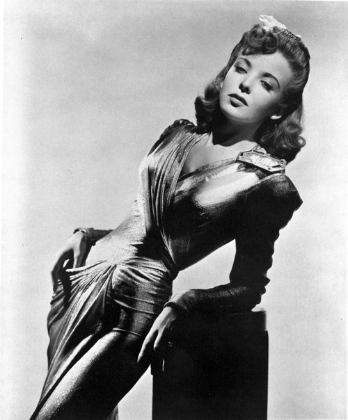 Ida Lupino on a Silk Dress Reclining and posed Photo Print - Item # VARCEL701530