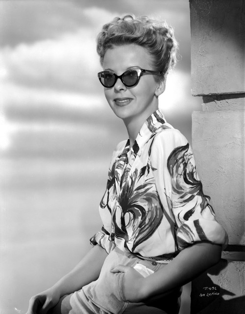Ida Lupino on a Printed Top with Sun Glasses Photo Print - Item # VARCEL701538