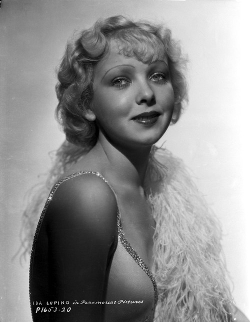 Ida Lupino on a Thick Furry Shawl Photo Print - Item # VARCEL701550