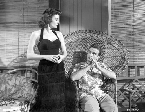 From Here To Eternity Woman in Black with Man sitting Photo Print - Item # VARCEL701557
